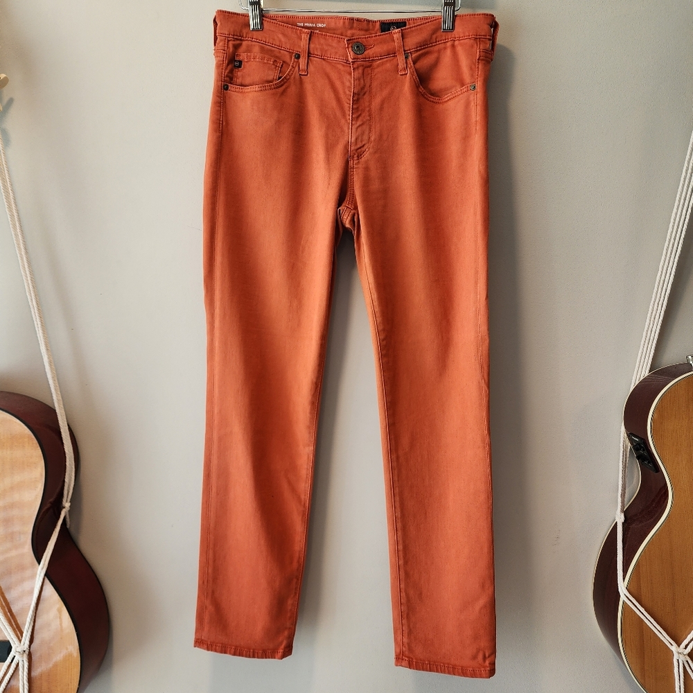 Adriano Goldschmied Prima Cigarette Crop - Burnt Orange